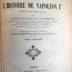 mémoires pour servir a l'histoire de Napoléon Ier
