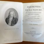 HARMONIES DE LA NATURE. Publiées par Louis -Aimé-Martin, faisant suite aux Études de la Nature. 3 Tomes