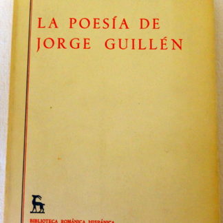 La Poesia de Jorge Guillen,Andrew P.Dbicki
