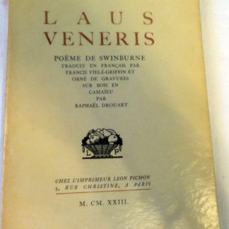 Laus Veneris, Poème de SWINBURNE