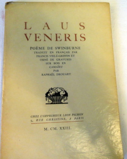 Laus Veneris, Poème de SWINBURNE