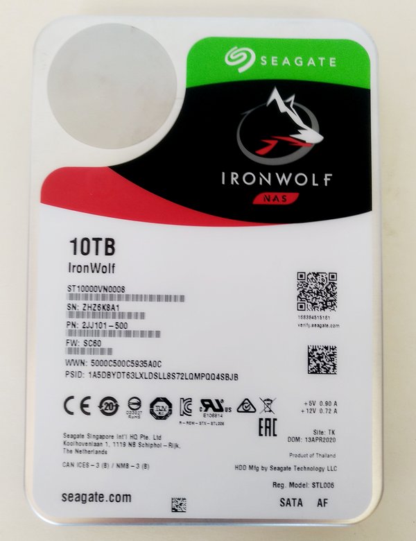 Seagate IronWolf 10 To, dur interne NAS HDD – 3,5