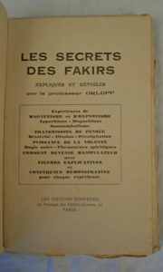 Les Secrets Des Fakirs, Expliqués et Dévoilés par le professeur ORLOFF