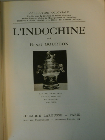 Henri Gourdon, L'Indochine