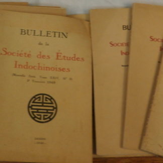 Bulletin, de la Société des Études, Indochinoises