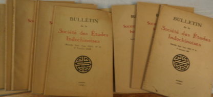 Bulletin, de la Société des Études, Indochinoises