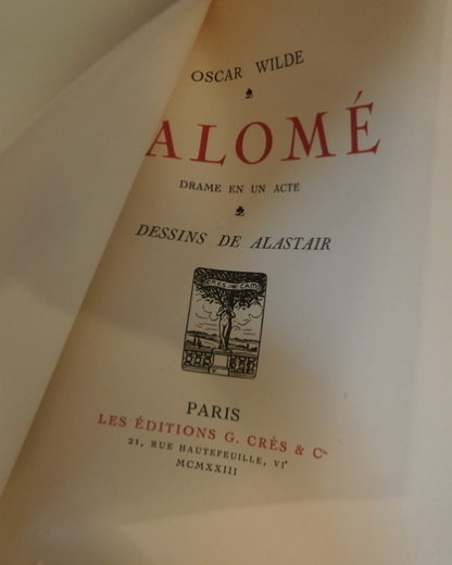 Oscar Wilde, Salome, dessins d'Alastair