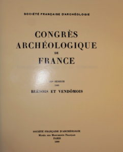 Congres Archéologique de France, Blésois et Vendômois 