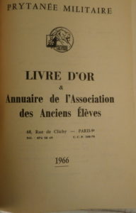 Anciens Elevés, Livre d'or annuaire, Prytane, National, Militaire 