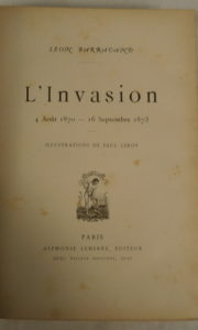 Léon Barracand, L'invasion 4 août 1870- 16 septembre 1873, Paul Leroy