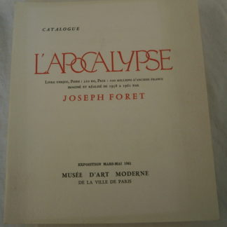 Joseph Foret, l'Apocalypse, Catalogue