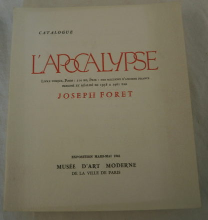 Joseph Foret, l'Apocalypse, Catalogue