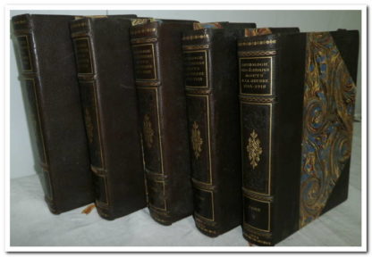 ANTHOLOGIE DES ÉCRIVAINS MORTS A LA GUERRE (1914-1918). Publiée par l' Association des écrivains combattants. (5 volumes).