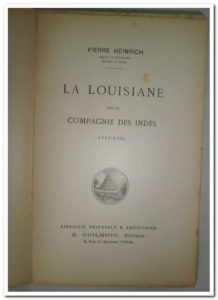 La Louisiane sous la Compagnie des Indes