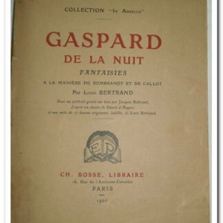 Gaspard de la nuit- Bertrand Louis.