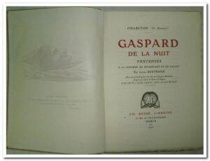 Gaspard de la nuit- Bertrand Louis.