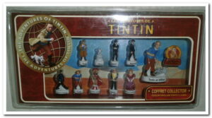 Coffret collector 11 fèves les aventures de Tintin. 