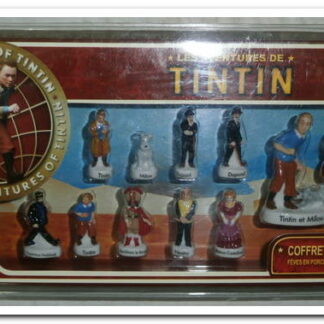 Coffret collector 11 fèves les aventures de Tintin.