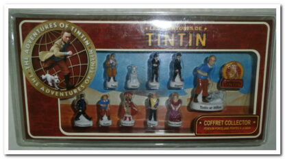 Coffret collector 11 fèves les aventures de Tintin.