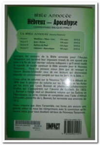 Hébreux à Apocalypse - Bible annotée NT 4. Louis Bonnet - Alfred Schroeder.