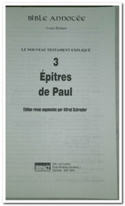 Commentaires bibliques, sur les Epîtres de Paul, expliqué au moyen d’introductions, d’analyses et de notes exégétiques. En très bon état, intérieur propre et frais.