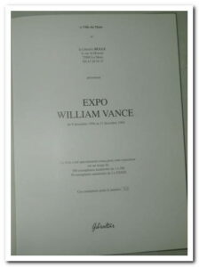 Expo William vance du 5 décembre 1994 - William vance.