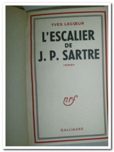 L'escalier de J.P. Sartre - LECOEUR Yves.