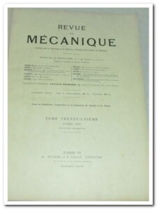 Revue de mécanique - Halton de la Goupillière.