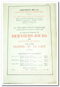 Les Derniers Jours - QUENEAU Raymond.