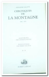 Chroniques de La Montagne - Alexandre Vialatte.