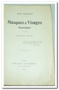 JEAN BIDEGAIN - MASQUES & VISAGES MACONNIQUES