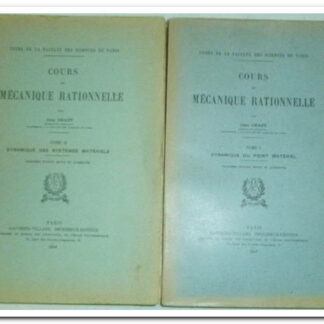 COURS DE MÉCANIQUE RATIONNELLE- CHAZY JEAN