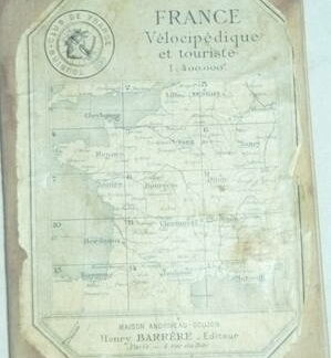 France Vélocipédique et Touriste. Nancy. Carte Touriste de France. Dressée avec le concours du Touring-Club de France.