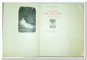 Honoré de Balzac la fille aux yeux d'or Sylvain sauvage