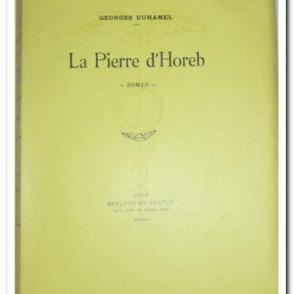 LA PIERRE D'HOREB - DUHAMEL Georges
