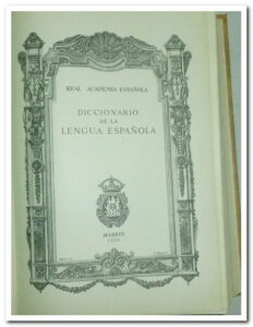 Diccionario De La Lengua Espanola De La Real Academia