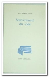 Souveraineté du Vide‎ - BOBIN Christian‎