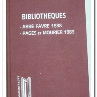 Leclerc, Charles Bibliothèque de M. L'abbé Favre