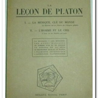 LA LEÇON DE PLATON - NEROMAN DOM