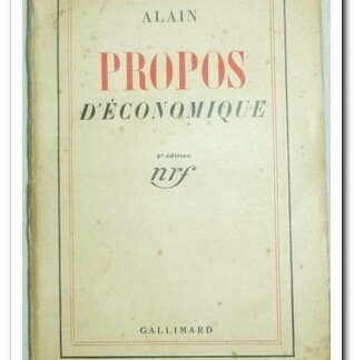 Propos d'économique - Alain